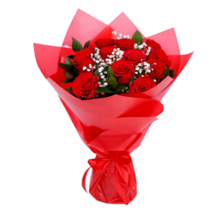 18 Red Roses Bouquet | Valentines Day Flowers